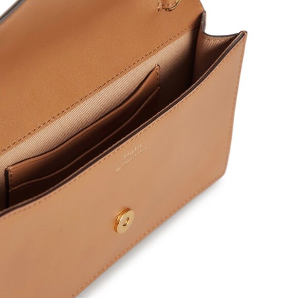 Polo Ralph Lauren Polo ID Leather Chain Wallet & Crossbody – Classic Tan - Picture 5 of 13